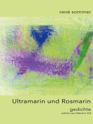 cover image of Ultramarin und Rosmarin